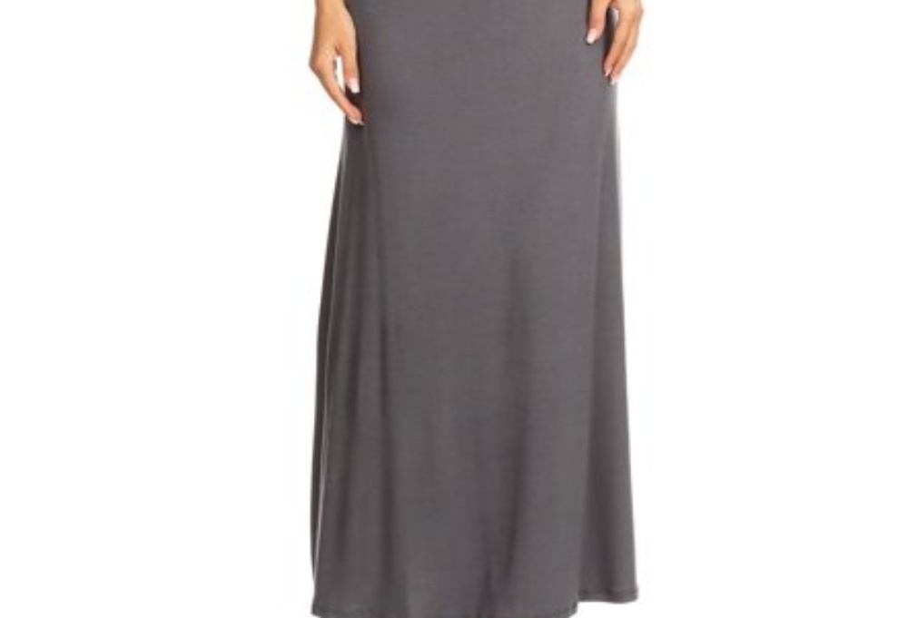 Grey maxi skirt
